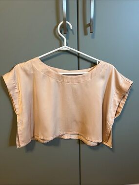 Women's Lightweight Satin Crop Top